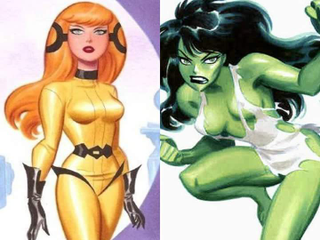 Illustration for article titled Marvel heroes by Bruce Timm